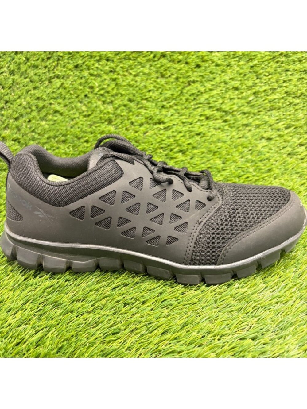 Reebok Sublite Cushion Mens Size 10.5E Black Gray Alloy Toe Safety Work Shoes